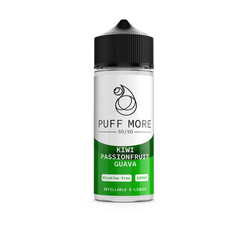 Kiwi, Passionfruit & Guava 100ml E-Liquid by Puff More