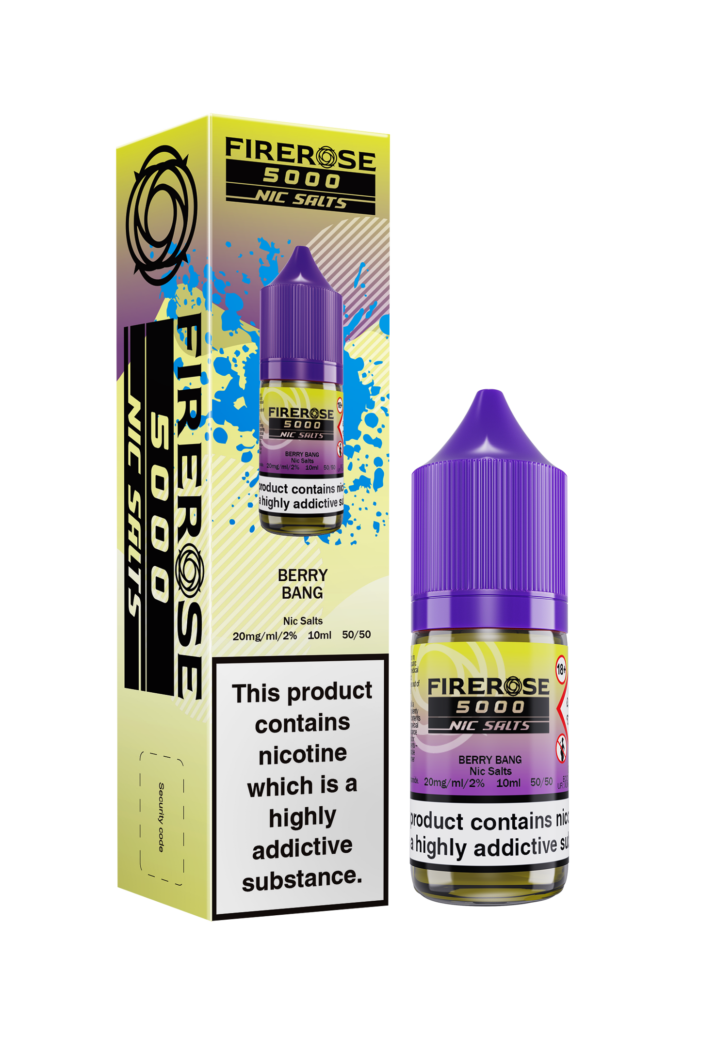 Berry Bang FIREROSE 5000 Nic Salt E-Liquid by ELUX