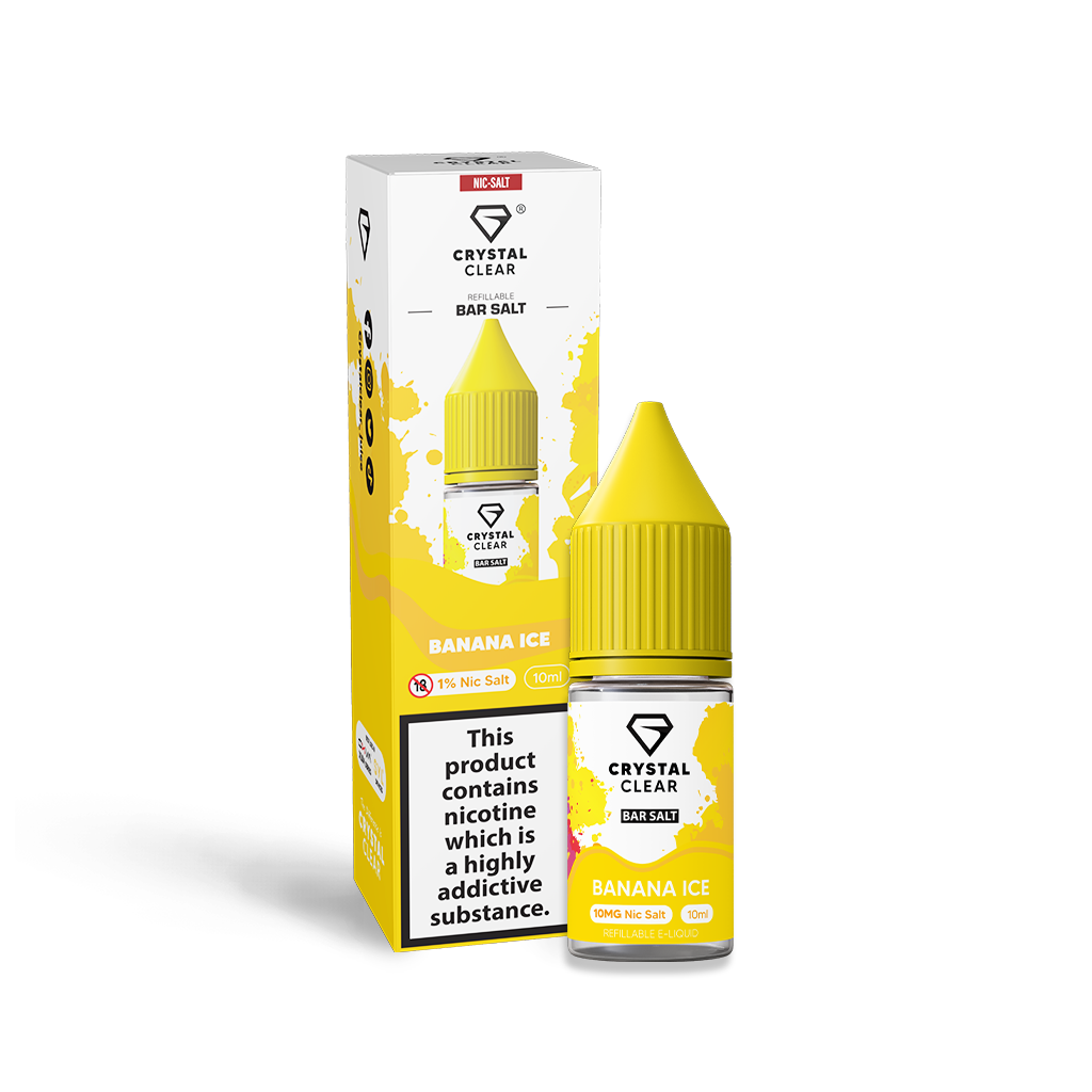 Banana Ice Nic Salt E-Liquid by Crystal Clear