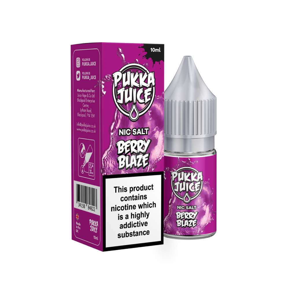 Berry Blaze Nic Salt E-Liquid by Pukka Juice