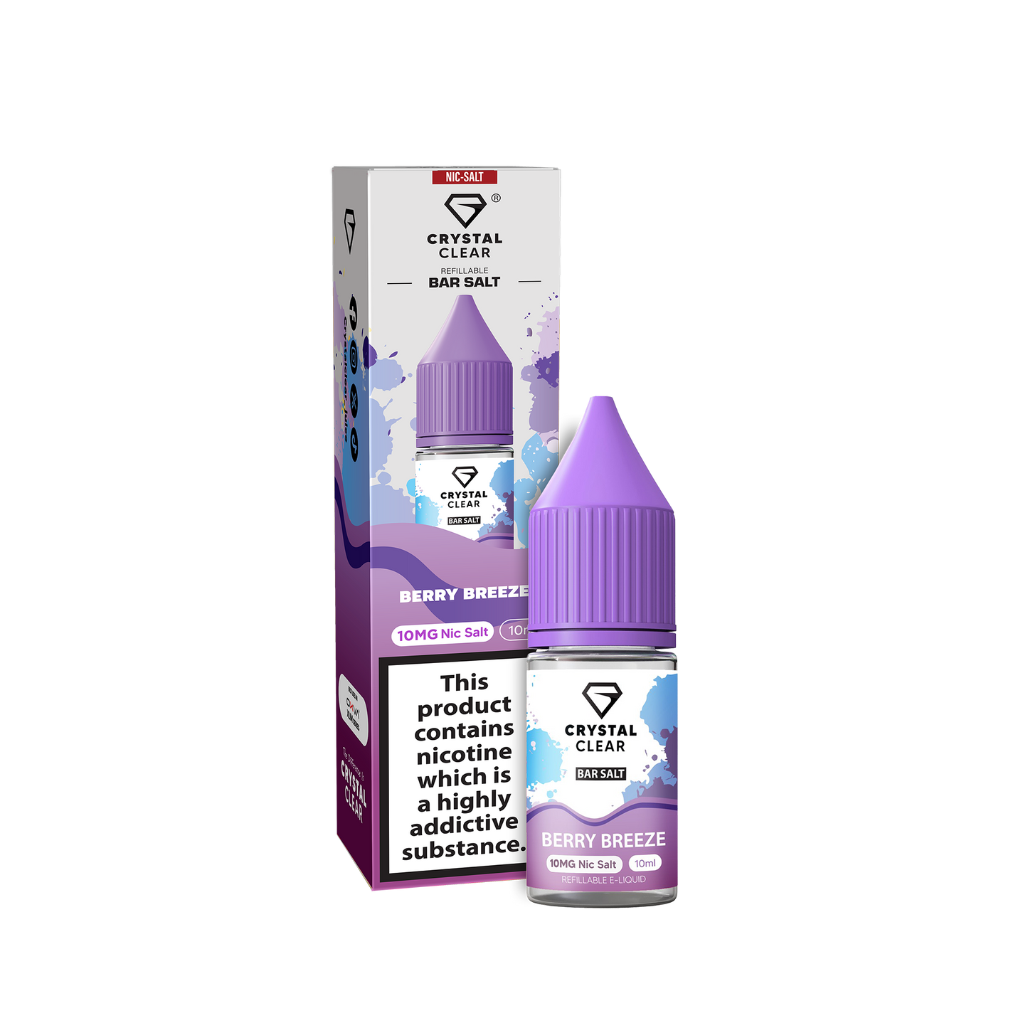 Berry Breeze Nic Salt E-Liquid by Crystal Clear