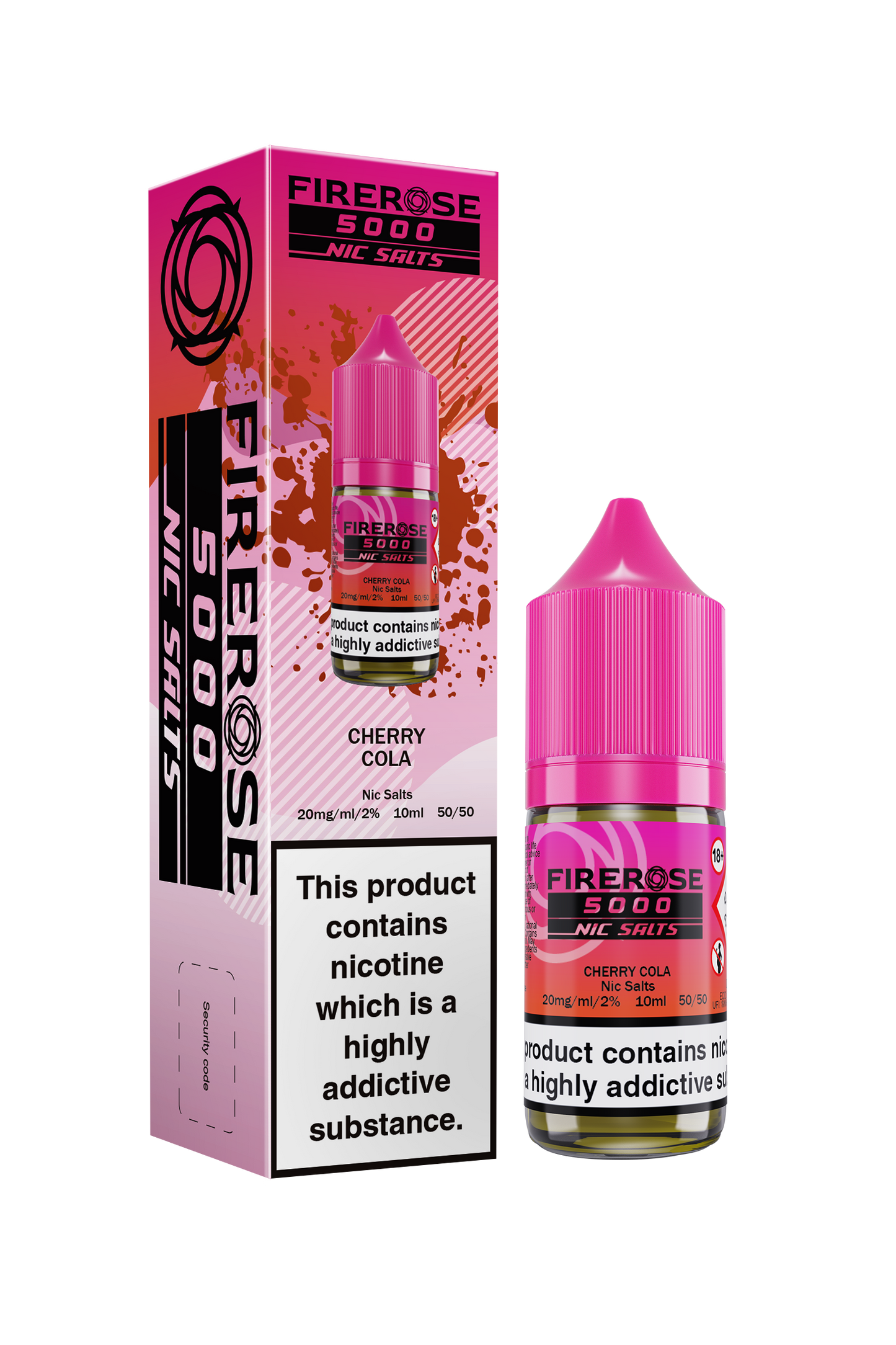 Cherry Cola FIREROSE 5000 Nic Salt E-Liquid by ELUX