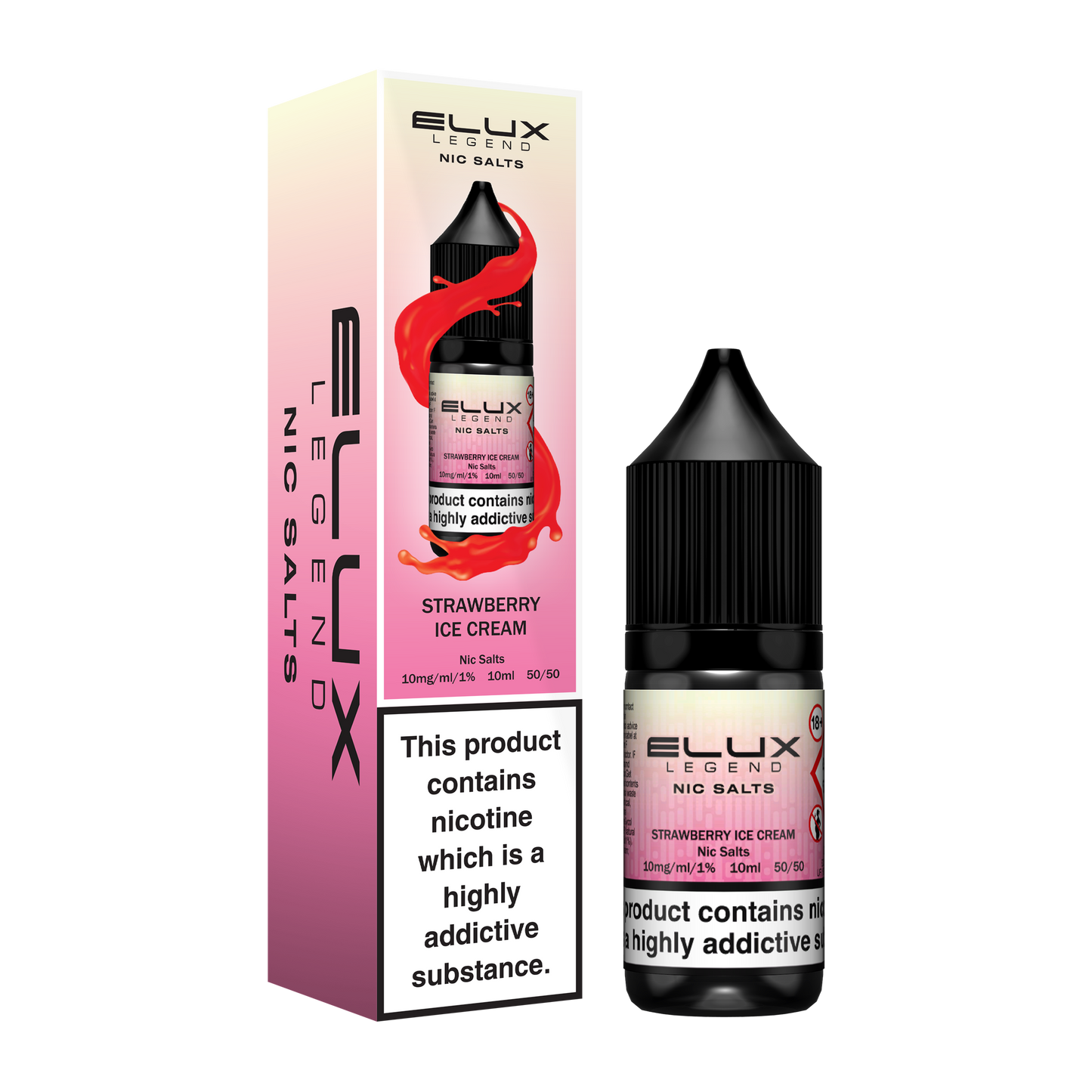 Strawberry Ice Cream Nic Salt E-Liquid by ELUX Legend