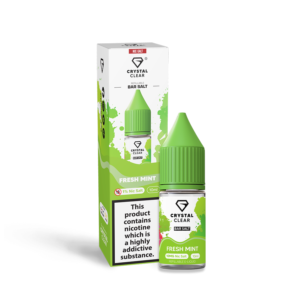Fresh Mint Nic Salt E-Liquid by Crystal Clear