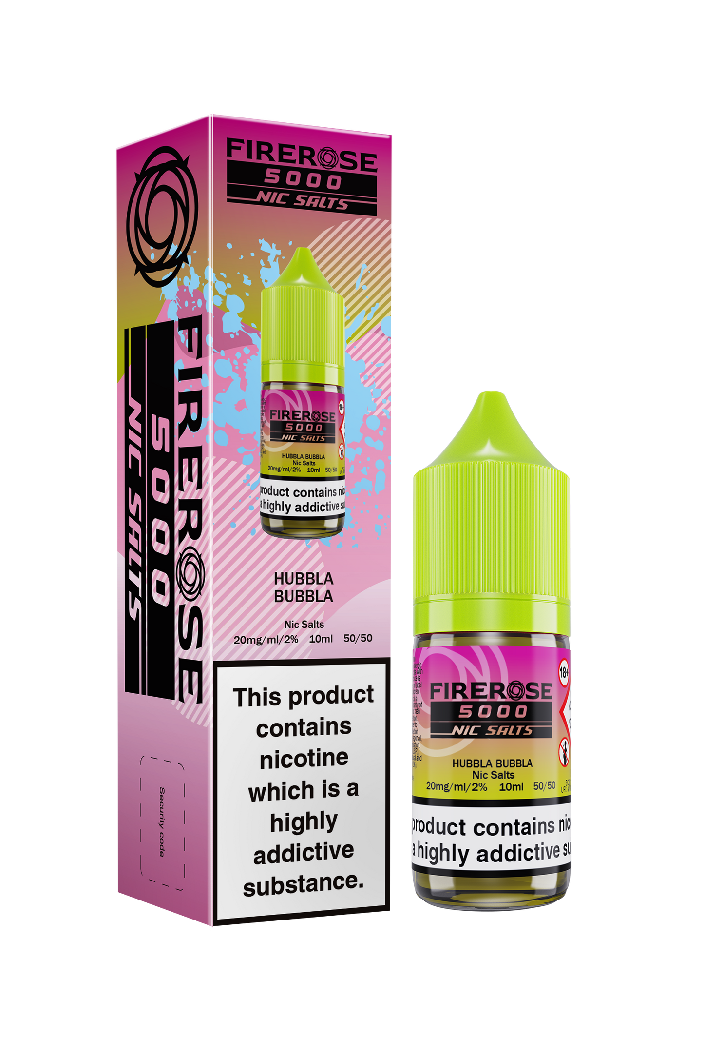 Hubbla Bubbla FIREROSE 5000 Nic Salt E-Liquid by ELUX