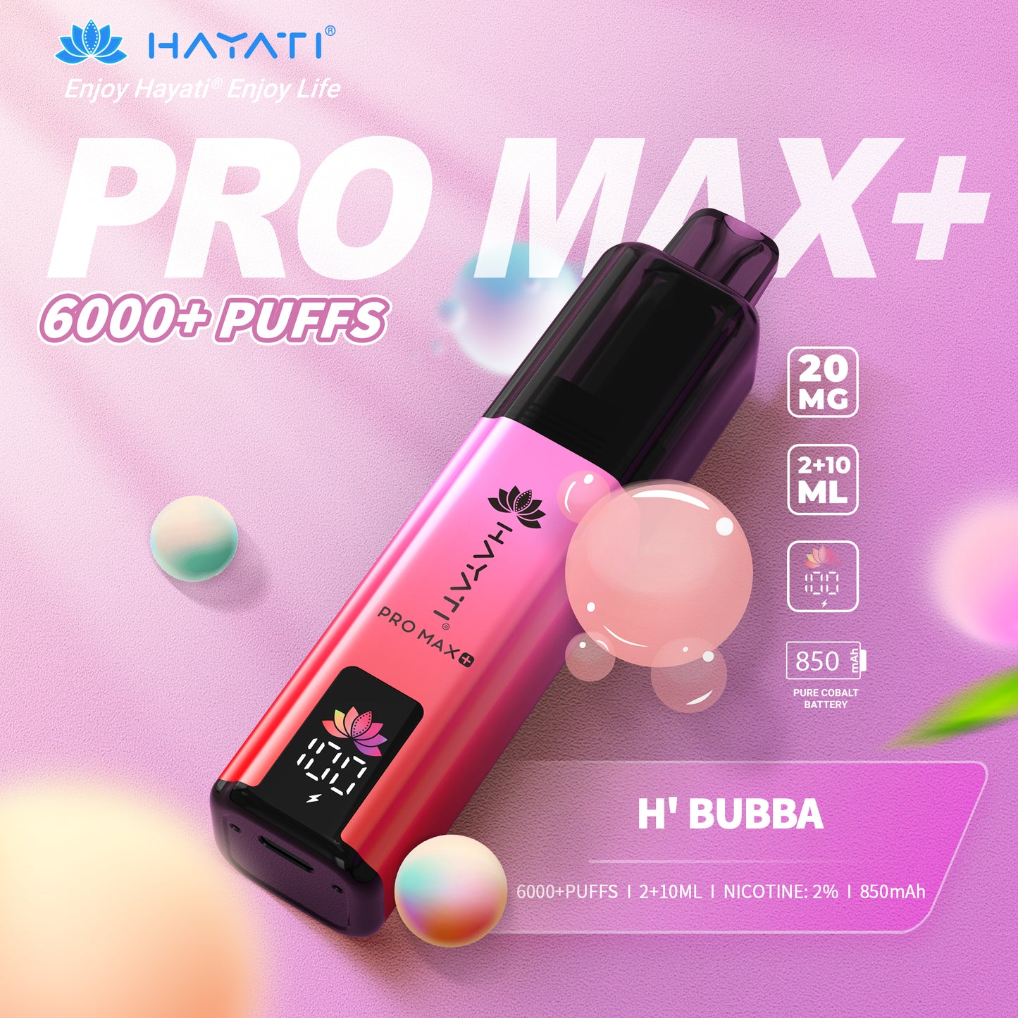 Hayati Pro Max Plus 6000 Puffs Prefilled Vape Kit