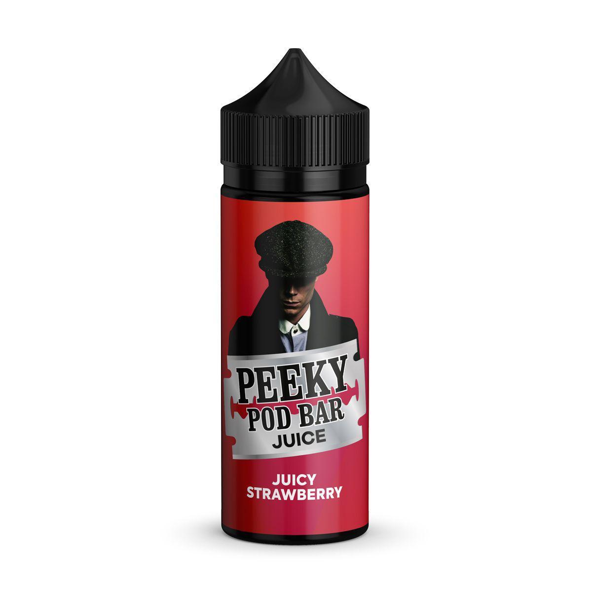 Juicy Strawberry 100ml E-Liquid by Peeky Pod Bar Juice