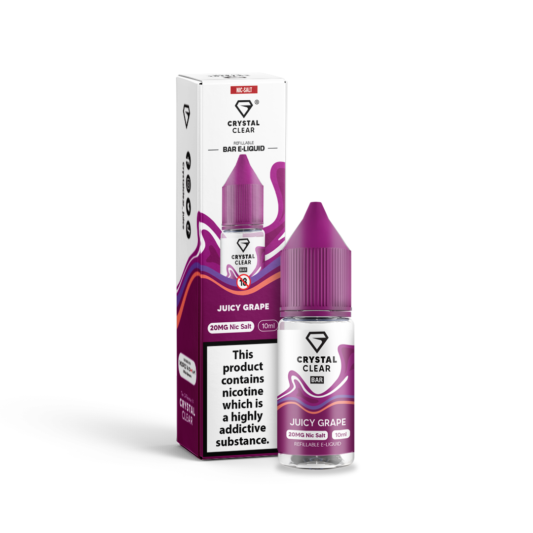 Juicy Grape Nic Salt E-Liquid by Crystal Clear