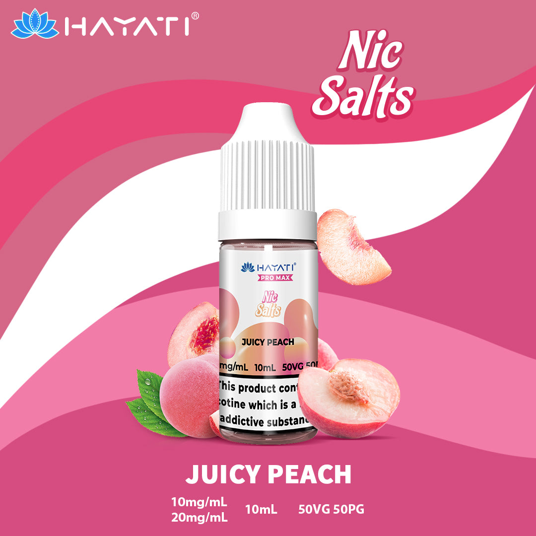 Juicy Peach Nic Salt E-Liquid by Hayati Pro Max