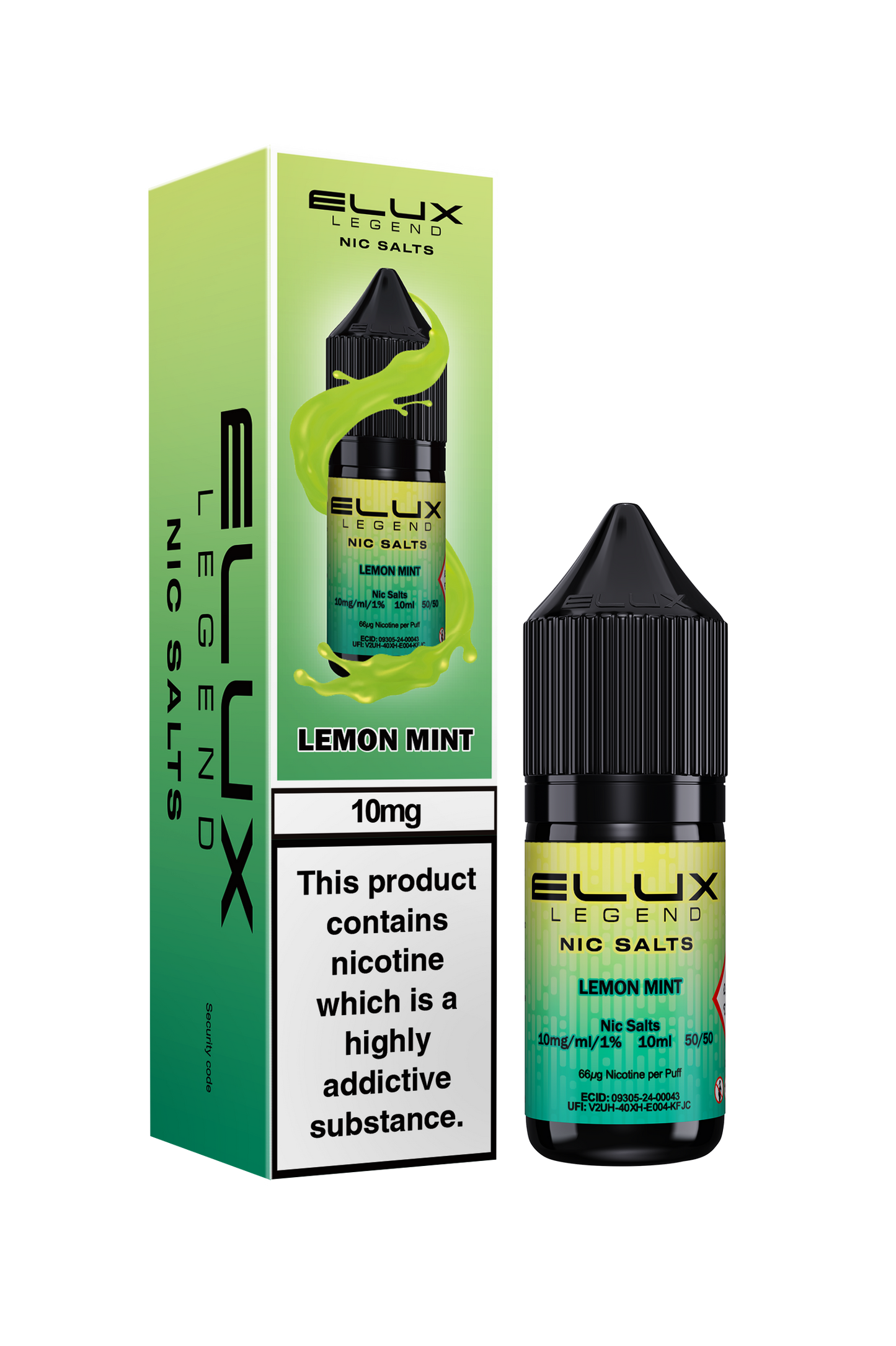 Lemon Mint Nic Salt E-Liquid by Elux Legend