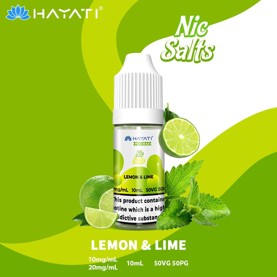 Lemon & Lime Nic Salt E-Liquid by Hayati Pro Max