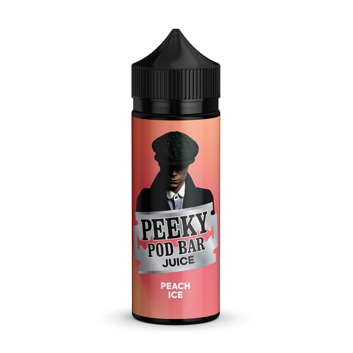 Peach Ice 100ml E-Liquid by Peeky Pod Bar Juice