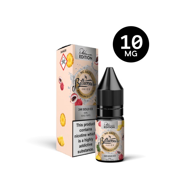 24K Gold Ice 10ML Nic Salt E-Liquid by Billionaire Juice