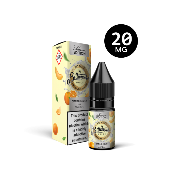 Citrine Crush 10ML Nic Salt E-Liquid by Billionaire Juice