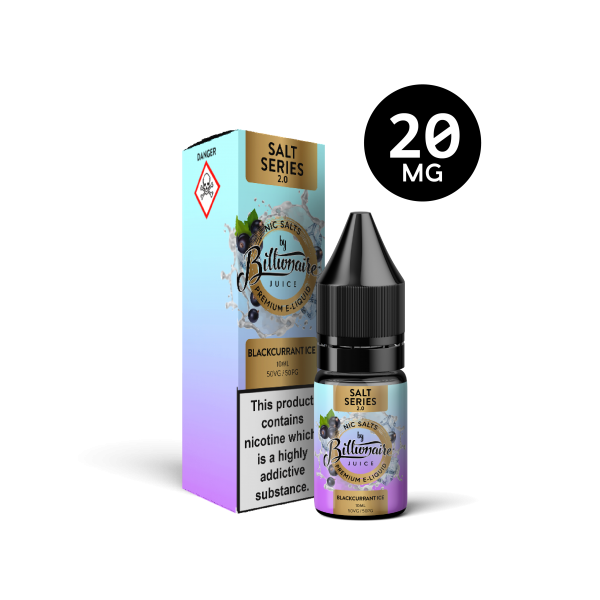 Blackcurrant Ice 10ML Nic Salt E-Liquid by Billionaire Juice