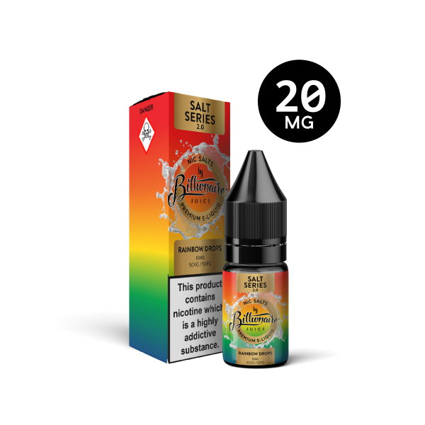 Rainbow Drops 10ML Nic Salt E-Liquid by Billionaire Juice