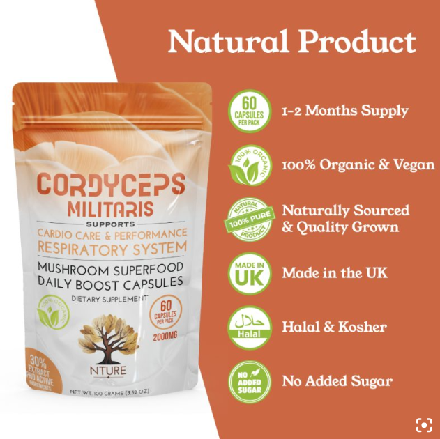 Cordyceps Militaris Capsules by NTURE