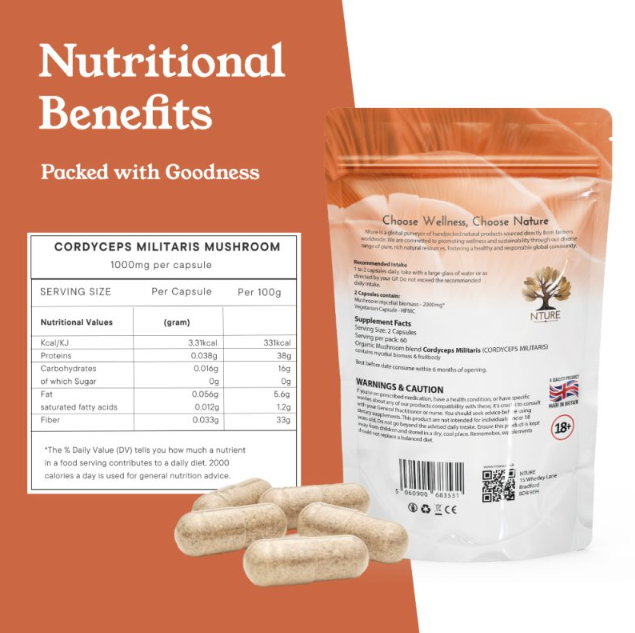 Cordyceps Militaris Capsules by NTURE