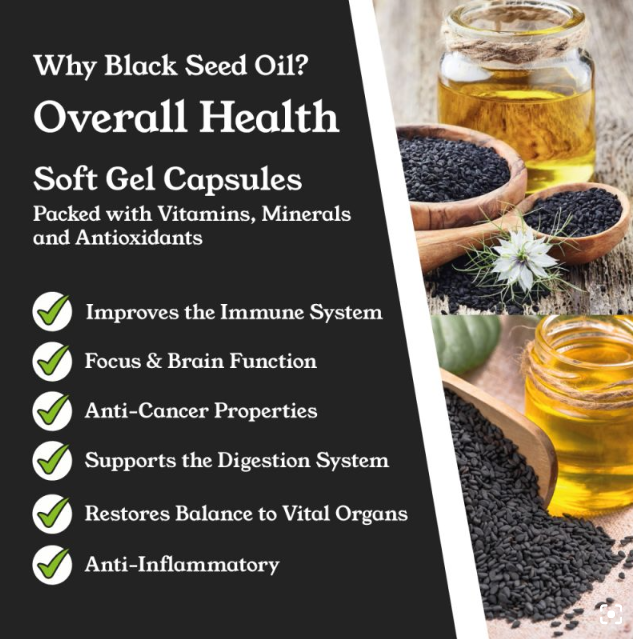 Black Seed Oil Capsules by NTURE
