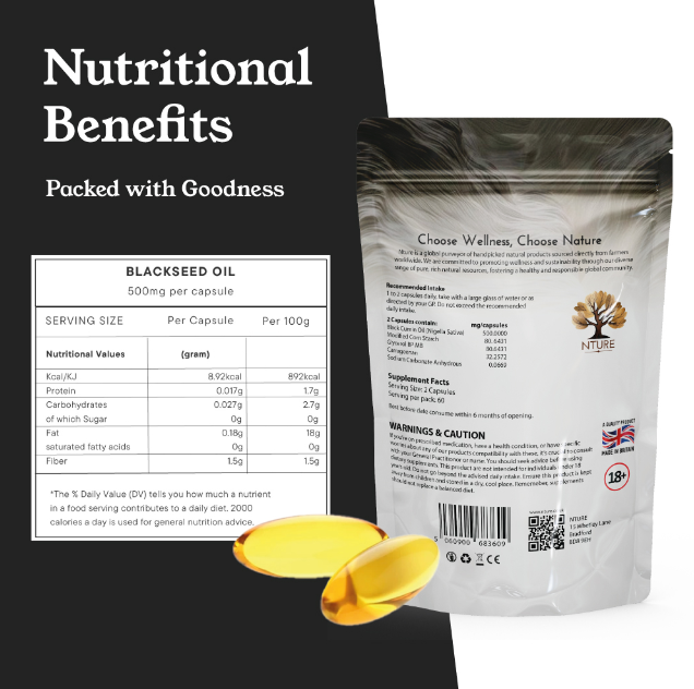 Black Seed Oil Capsules by NTURE
