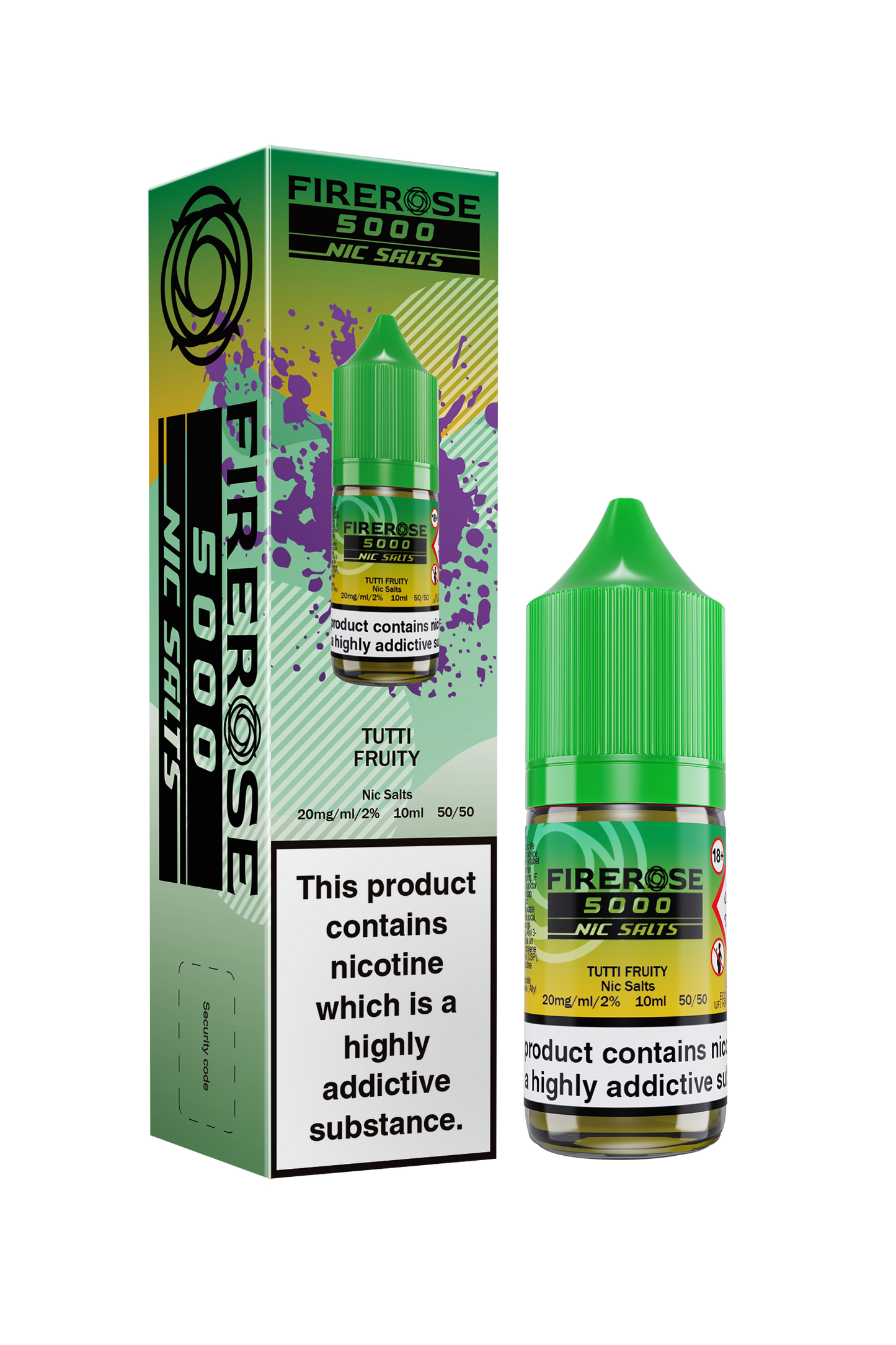 Tutti Fruity FIREROSE 5000 Nic Salt E-Liquid by ELUX