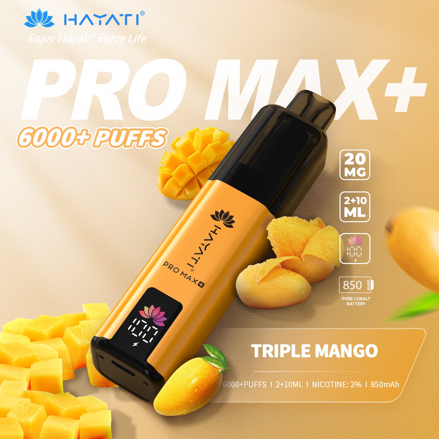 Hayati Pro Max Plus 6000 Puffs Prefilled Vape Kit