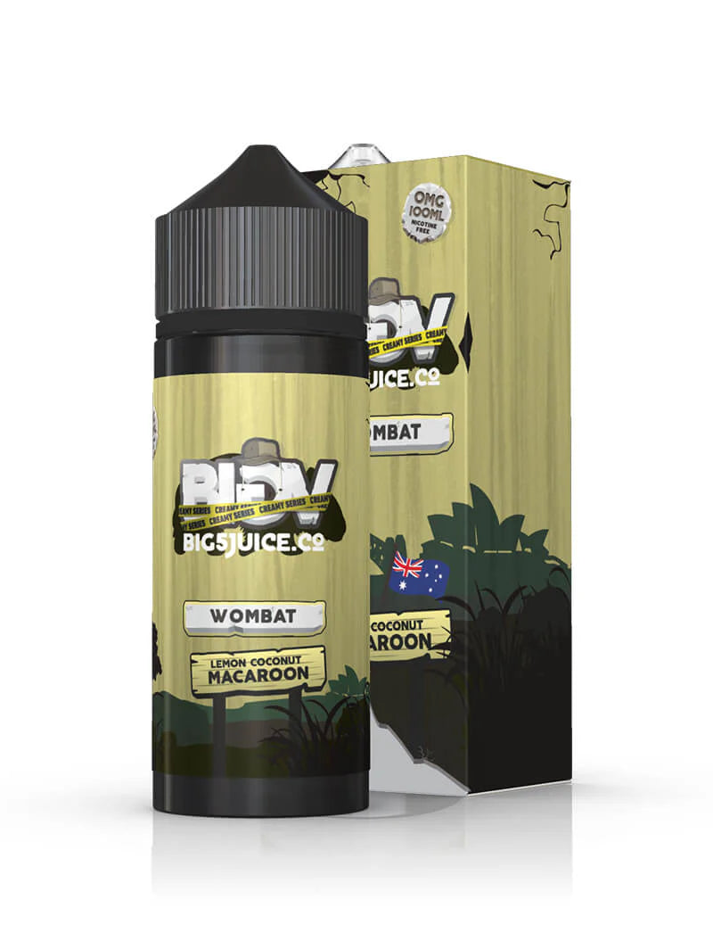 Wombat - Lemon Coconut Mac 100ml E-Liquid by BIG V