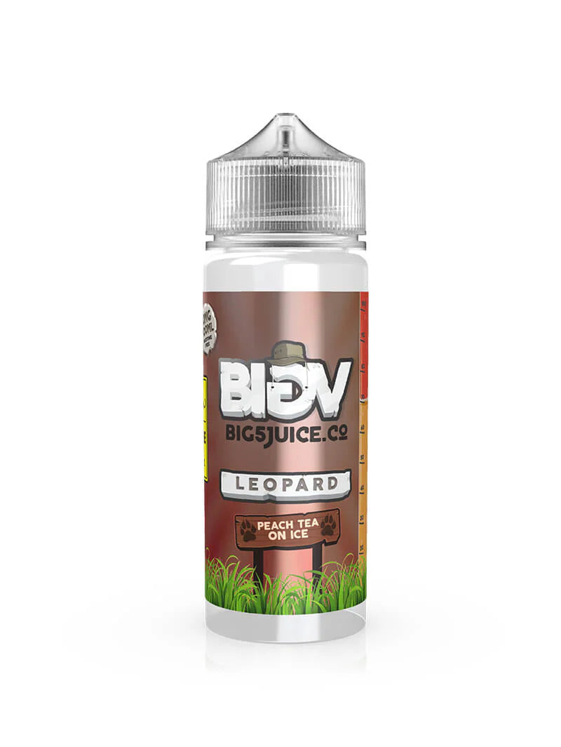 Leopard - Peach Ice on Tea 100ml E-Liquid by BIG V