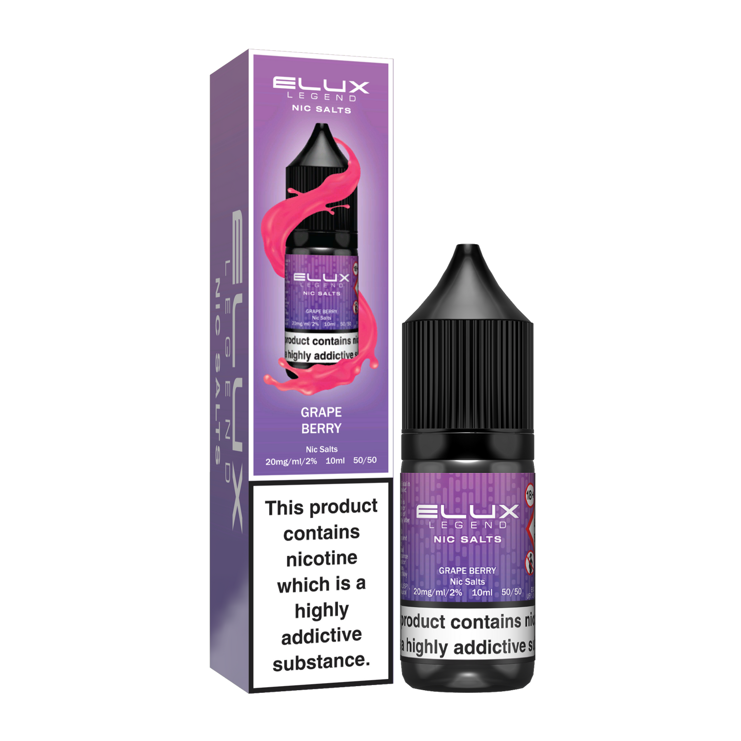 Grape Berry Nic Salt E-Liquid by ELUX Legend
