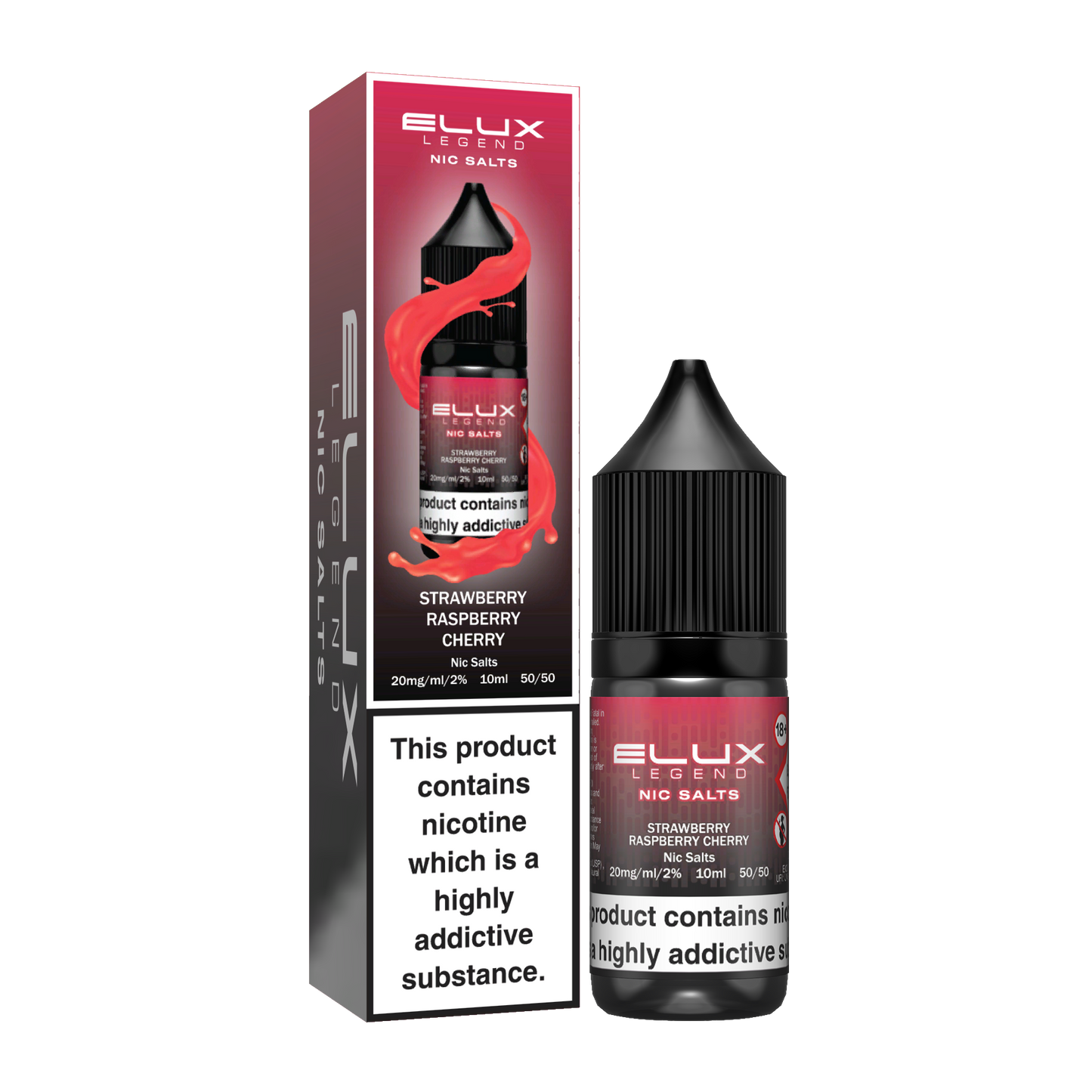 Strawberry Raspberry Cherry Nic Salt E-Liquid by ELUX Legend