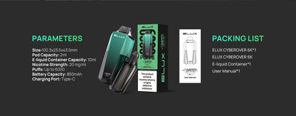 ELUX Cyberover 6K Disposable Vape