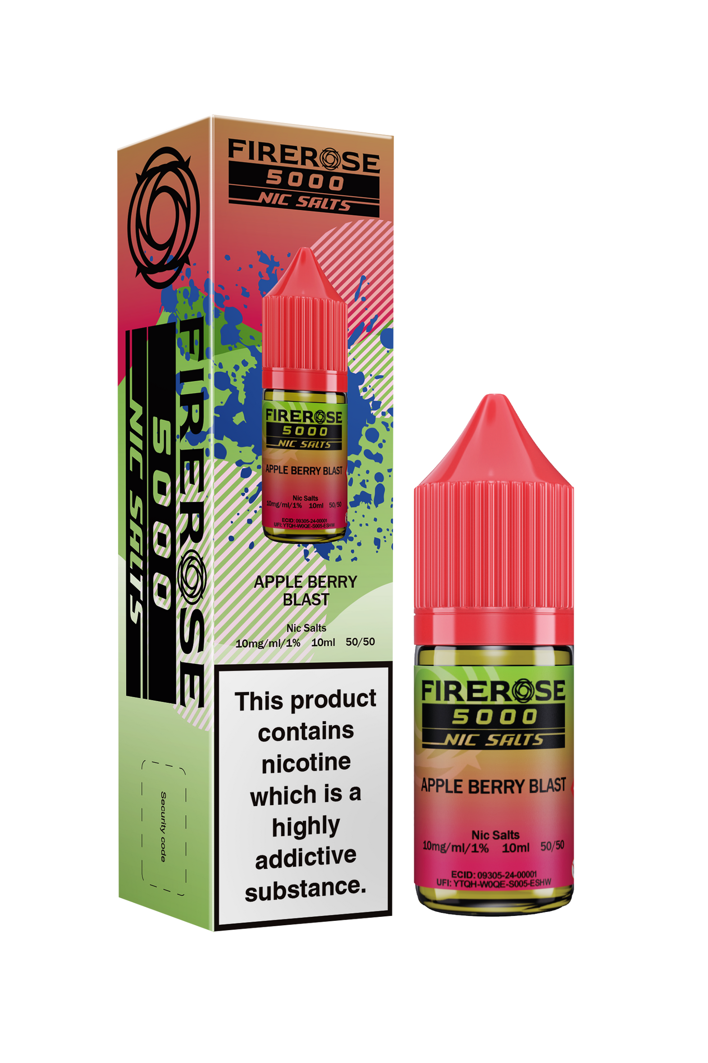 Apple Berry Blast FIREROSE 5000 Nic Salt E-Liquid by ELUX