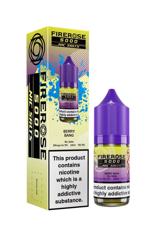 Berry Bang FIREROSE 5000 Nic Salt E-Liquid by ELUX