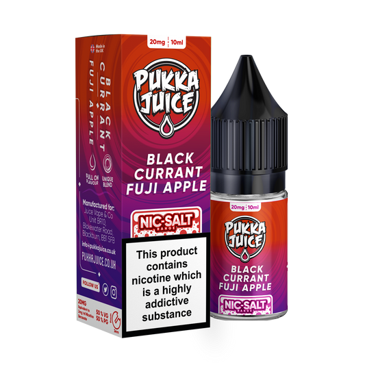 Blackcurrant Fuji Apple Nic Salt E-Liquid by Pukka Juice