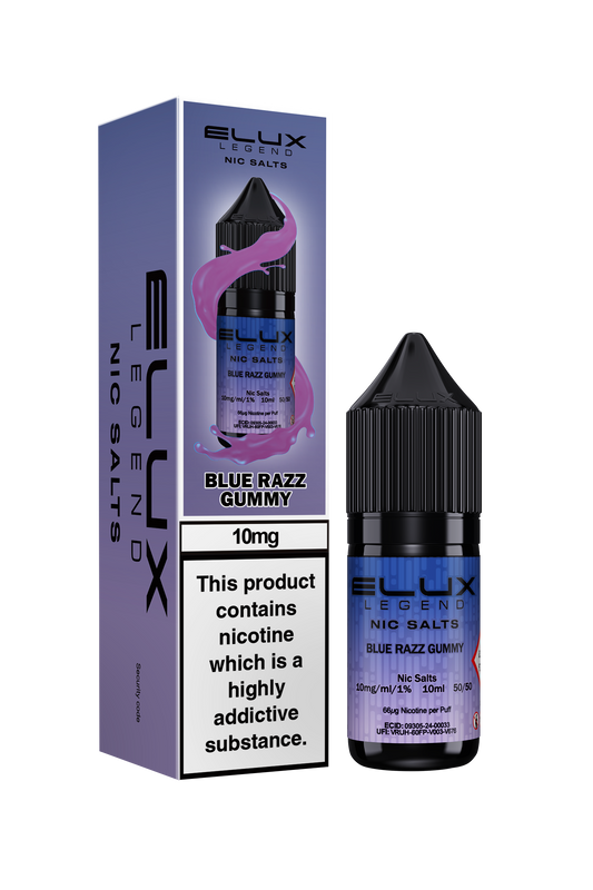 Blue Razz Gummy Nic Salt E-Liquid by Elux Legend