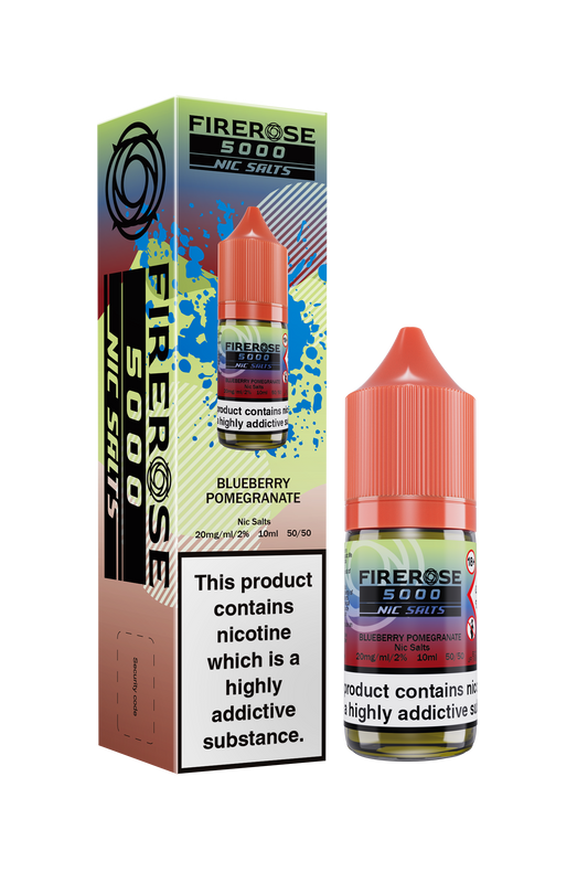 Blueberry Pomegranate FIREROSE 5000 Nic Salt E-Liquid by ELUX