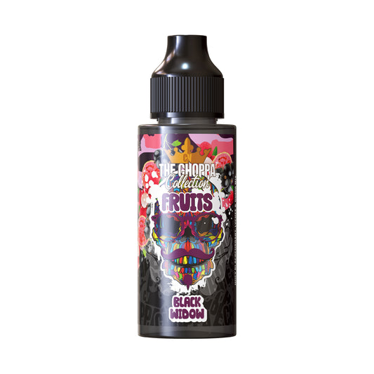 Black Widow (Blackcurrant, Lychee & Guava) 100ml E-Liquid by The Choppa Collection