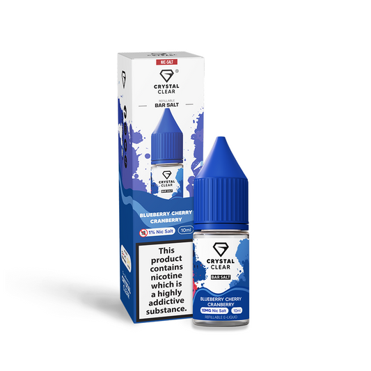 Blueberry Cherry Cranberry Nic Salt E-Liquid by Crystal Clear