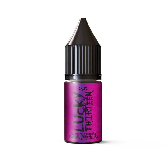 Blue Raspberry & Strawberry Slush 10ML Nic Salt E-Liquid by Lucky Thirteen