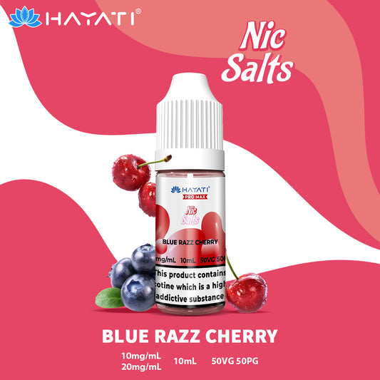 Blue Razz Cherry Nic Salt E-Liquid by Hayati Pro Max