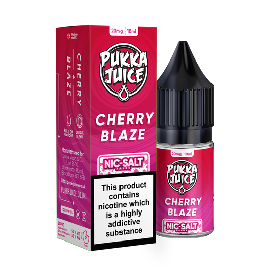 Cherry Blaze Nic Salt E-Liquid by Pukka Juice