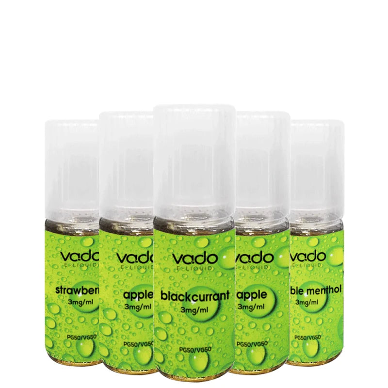 Vado E-Liquid 50/50 12MG 43 Flavours