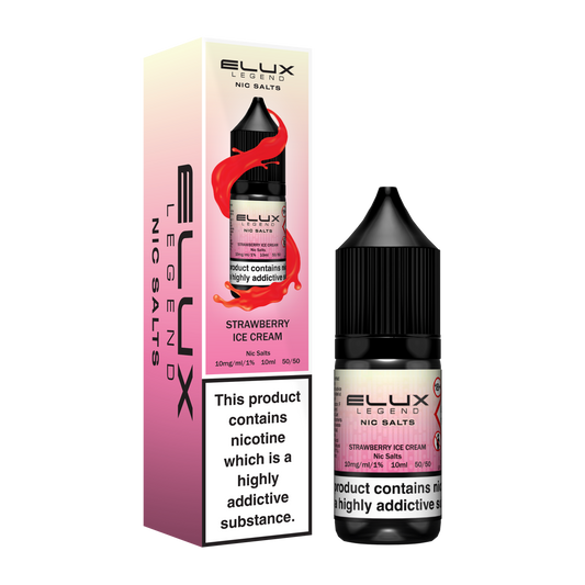 Strawberry Ice Cream Nic Salt E-Liquid by ELUX Legend