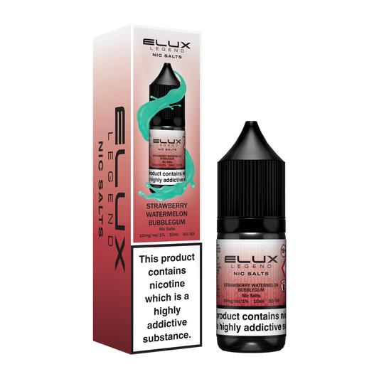 Strawberry Watermelon Bubblegum Nic Salt E-Liquid by ELUX Legend