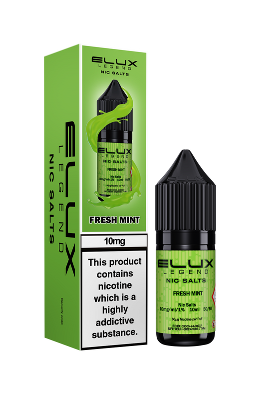 Fresh Mint Nic Salt E-Liquid by Elux Legend