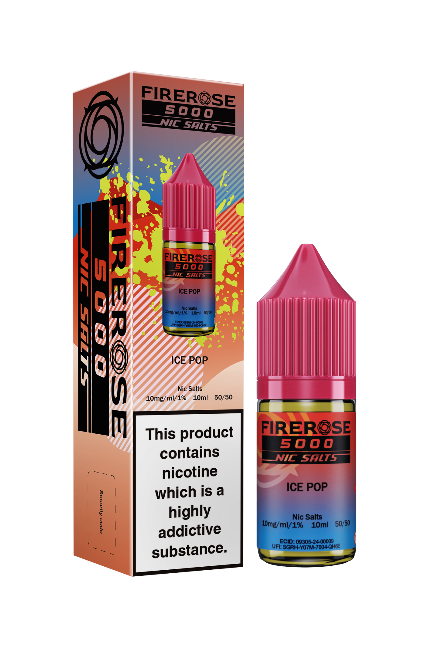 Ice Pop FIREROSE 5000 Nic Salt E-Liquid by ELUX