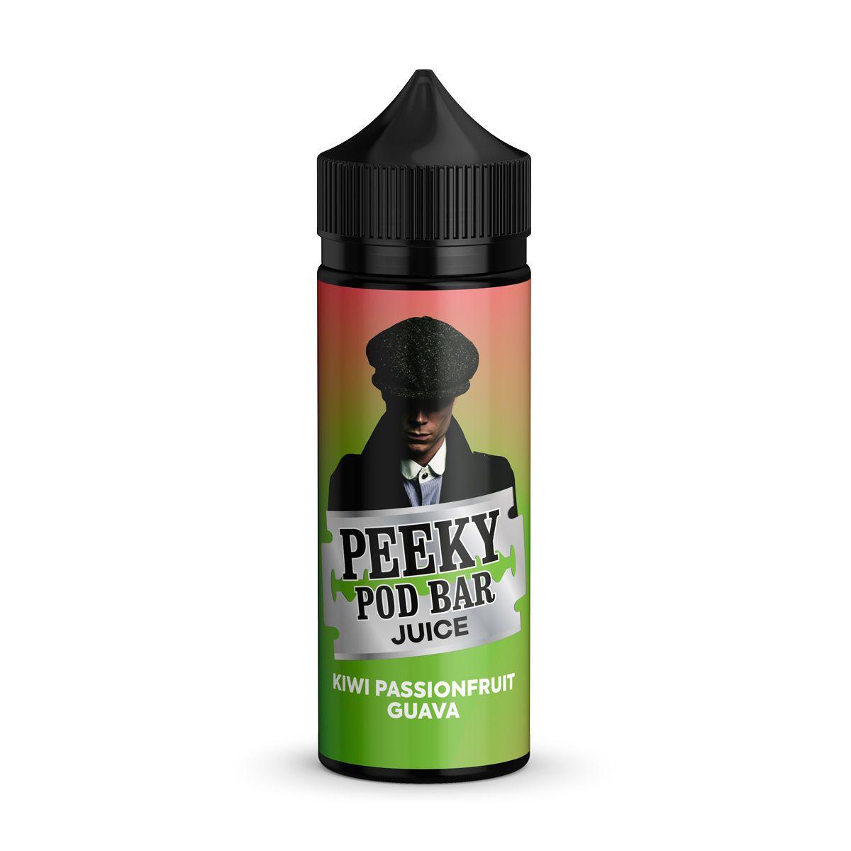 Kiwi Passionfruit Guava 100ml E-Liquid by Peeky Pod Bar Juice