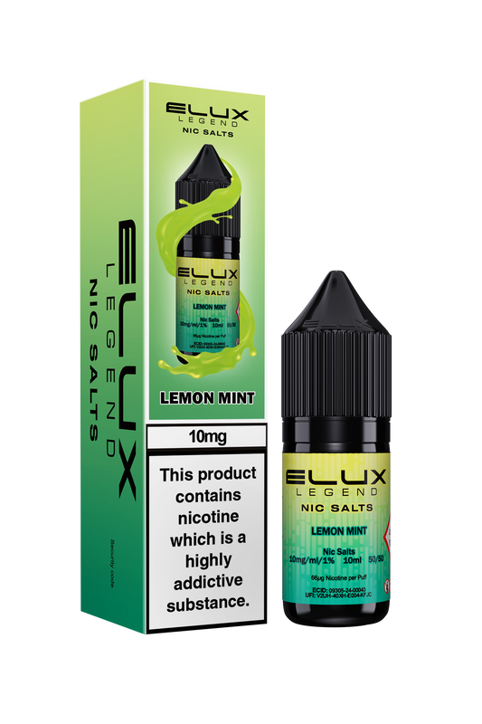 Lemon Mint Nic Salt E-Liquid by Elux Legend