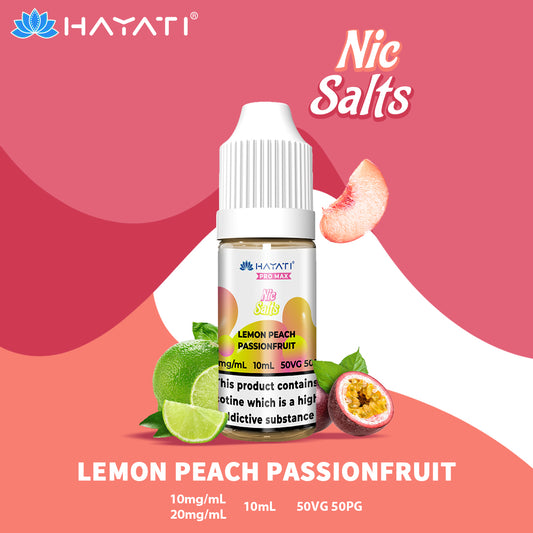 Lemon Peach Passionfruit Nic Salt E-Liquid by Hayati Pro Max