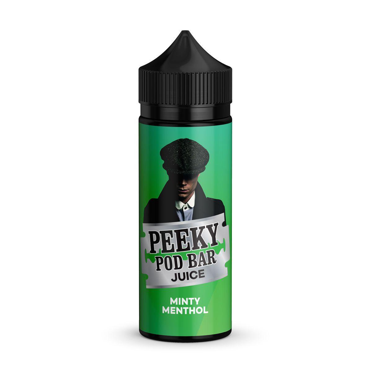 Minty Menthol 100ml E-Liquid by Peeky Pod Bar Juice